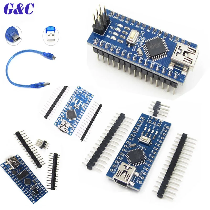 Мини usb с контроллером загрузчика Nano 3 0 совместимый для arduino CH340 USB драйвер 16 МГц NANO