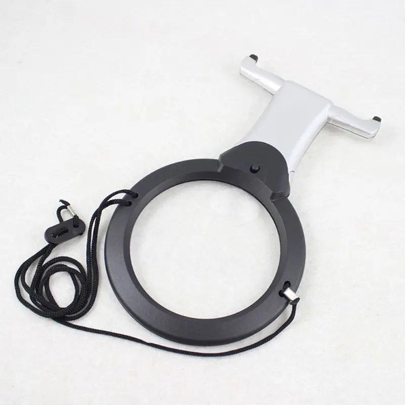 

2021 New Hands Free LED Magnifier Reading Magnifying Lens Neck Wear Jewelry Loupe 100mm