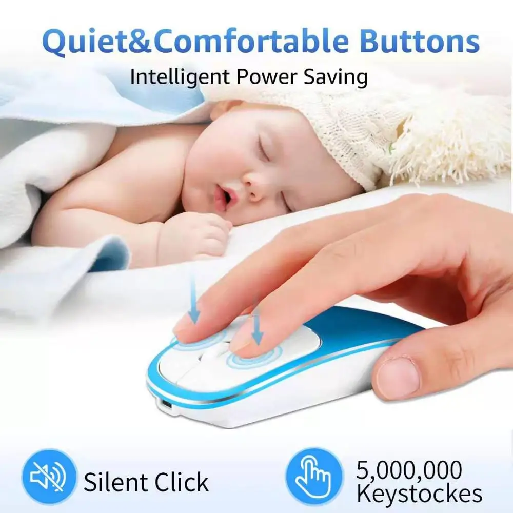 Металлическая беспроводная мышь перезаряжаемая Бесшумная USB Type C для MacBook