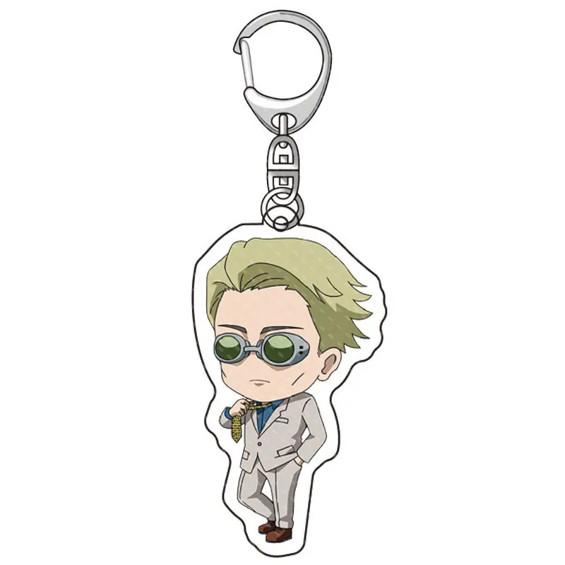 

Anime Keychain Jujutsu Kaisen Man Car Key Chain for Women Accessories Cute Bag Pendant Key Ring Acrylic Cartoon Friends Gifts