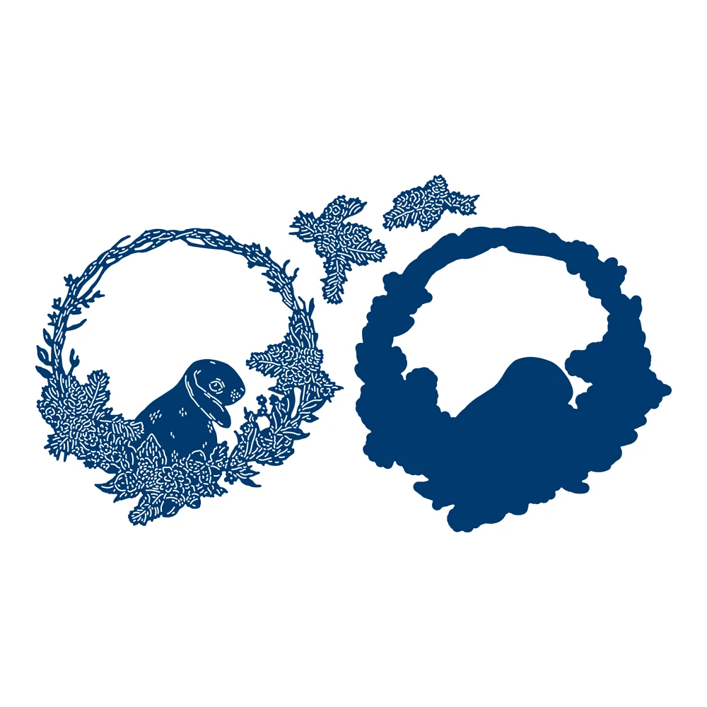 

Acorn Wreath Metal Cutting Dies New Cut Die Various Card Series Scrapbook Paper Craft Knife Mould Diy Gift Card Handmade 2021