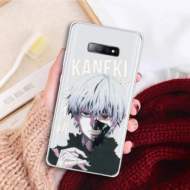 

Tokyo Ghoul Trendy Anime Kaneki Ken Phone Case Transparent For Samsung Galaxy A71 A21s S8 S9 S10 plus note 20 ultra