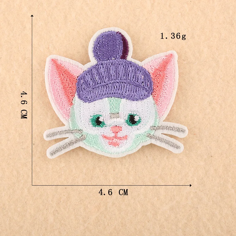 Детский мультяшный животный вышивка утюгом значок аксессуары шляпа эмблема