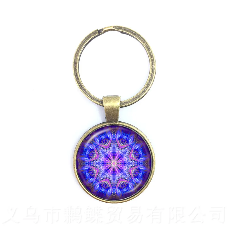 Мандалы художественного брелок для йоги послужат прекрасным подарком друзей