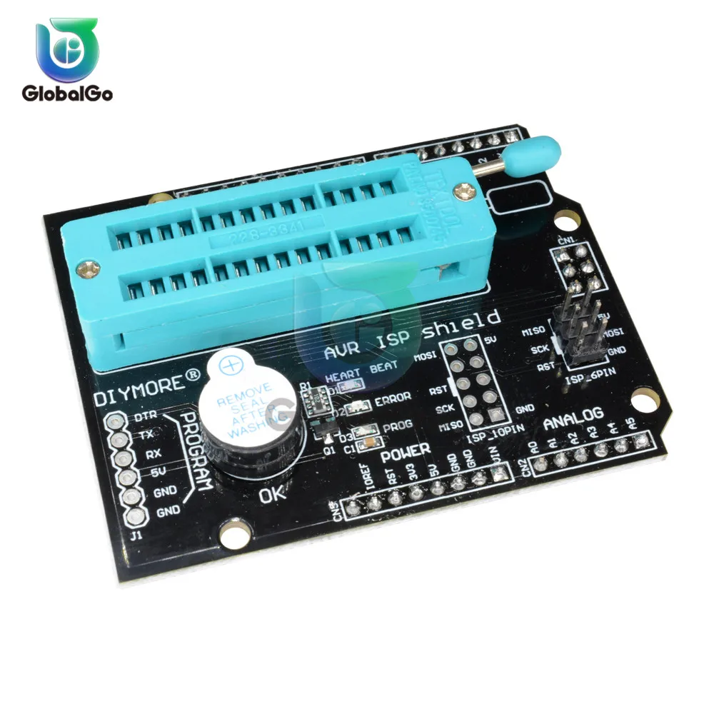 

AVR ISP программируемая Плата расширения Atmega328P модуль с Buzzer Светодиодный индикатор для Arduino
