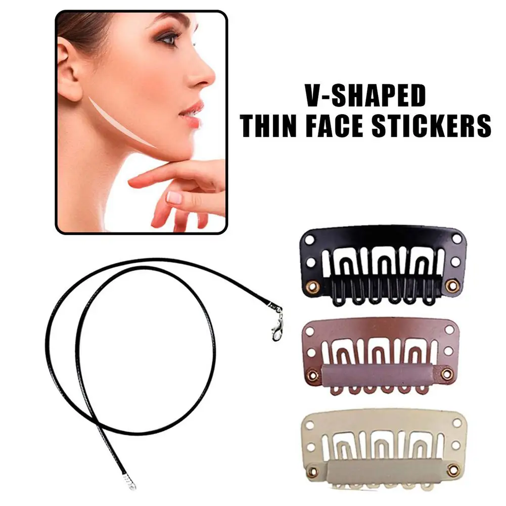 

U-Shaped Face Lifting Patch Clip Thin Skin Face Firming Sticker Waterproof Elastic Anti Wrinkle Resuable Face Shaping Tool