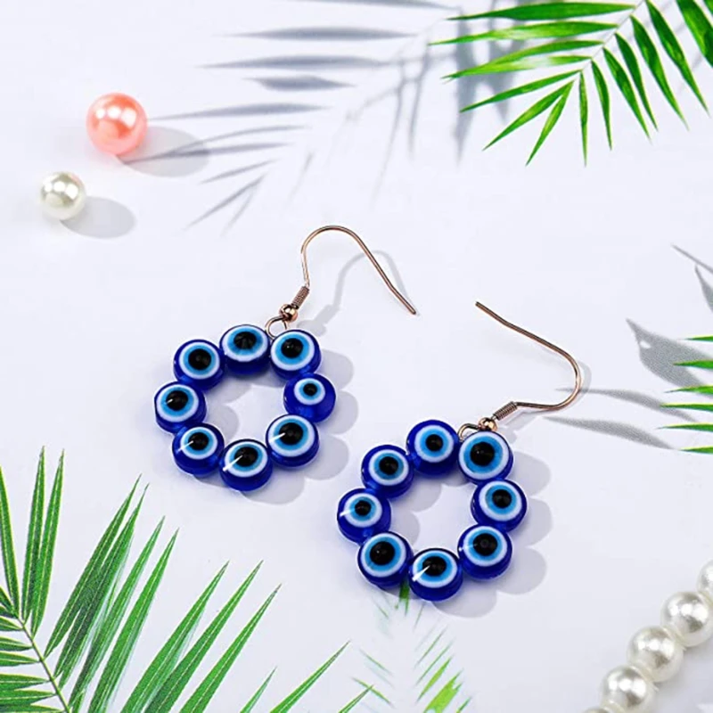 100 шт. бусины сглаза из смолы ручной работы ювелирные изделия Круглые глаза