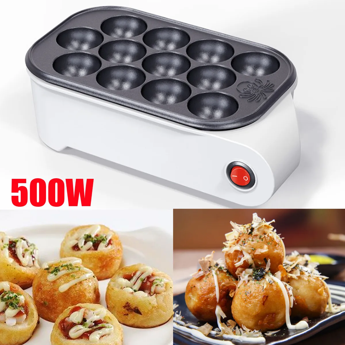 

12 hole octopus ball machine octopus grill plate electric tayaki machine grill Japanese cake oven meatball machine plate machine