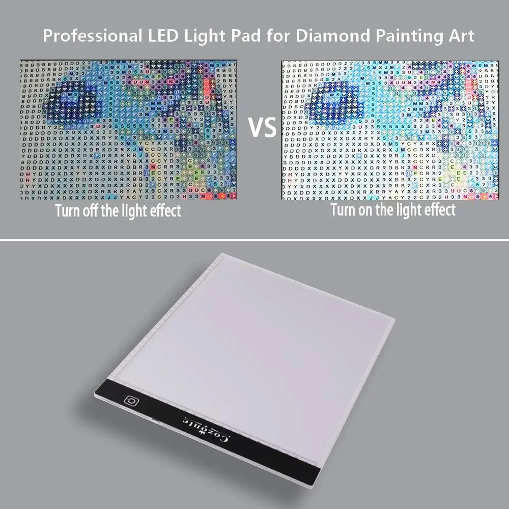 diamond painting a4 led light tablet pad diamond mosaic accessories three level dimmable ultrathin tools for handcraft diy free global shipping