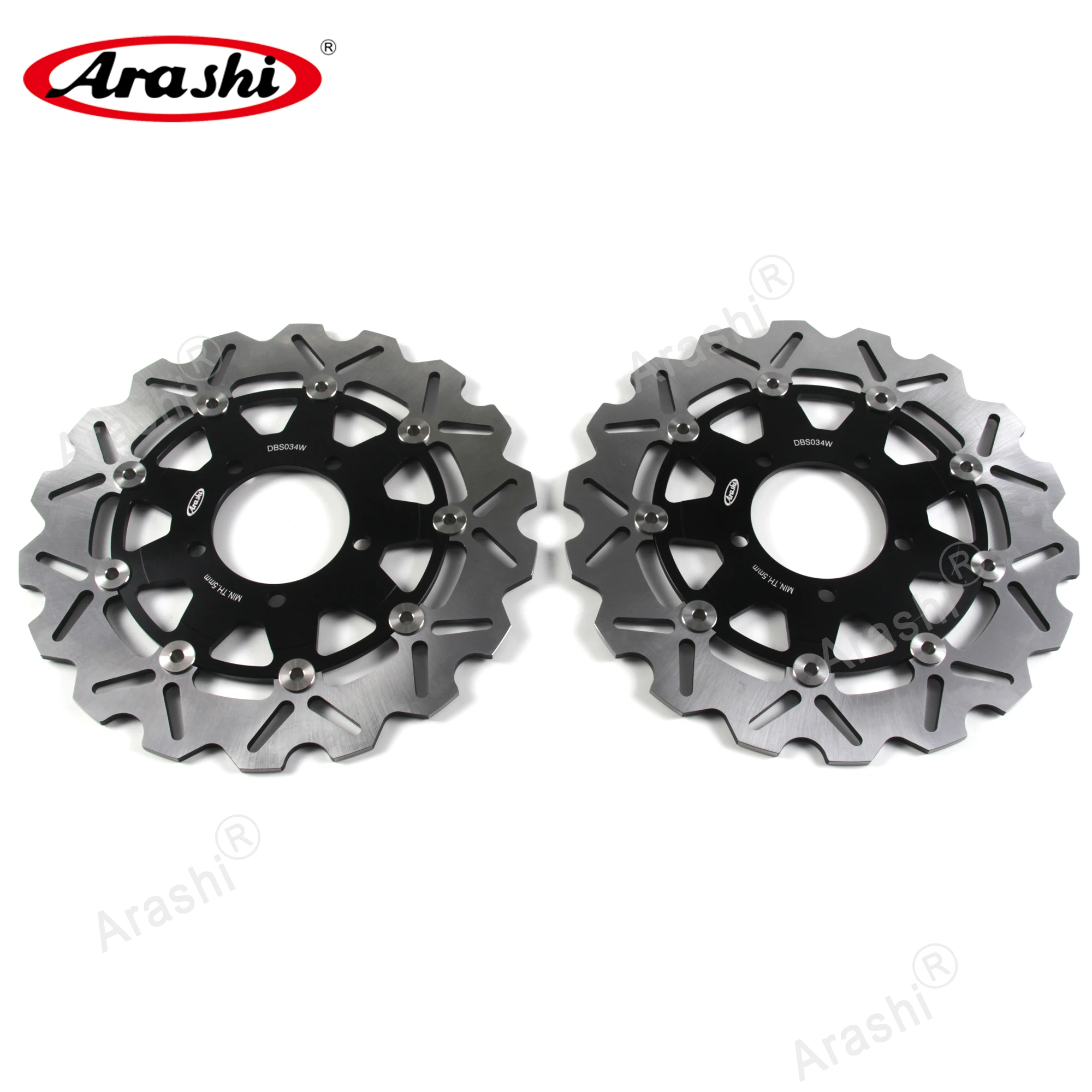 Arashi для KAWASAKI ZX10R 2004 2007 CNC плавающие передние тормозные диски 2005 2006 NINJA ZX 10R Z750R Z750 Z1000