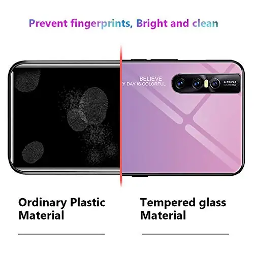 Fashion Crystal Gradient Tempered Glass Case for VIVO V15 Pro V11 V9 V7 Plux V5 Youth Anti-Scratch Shockproof Cover Customized | Мобильные