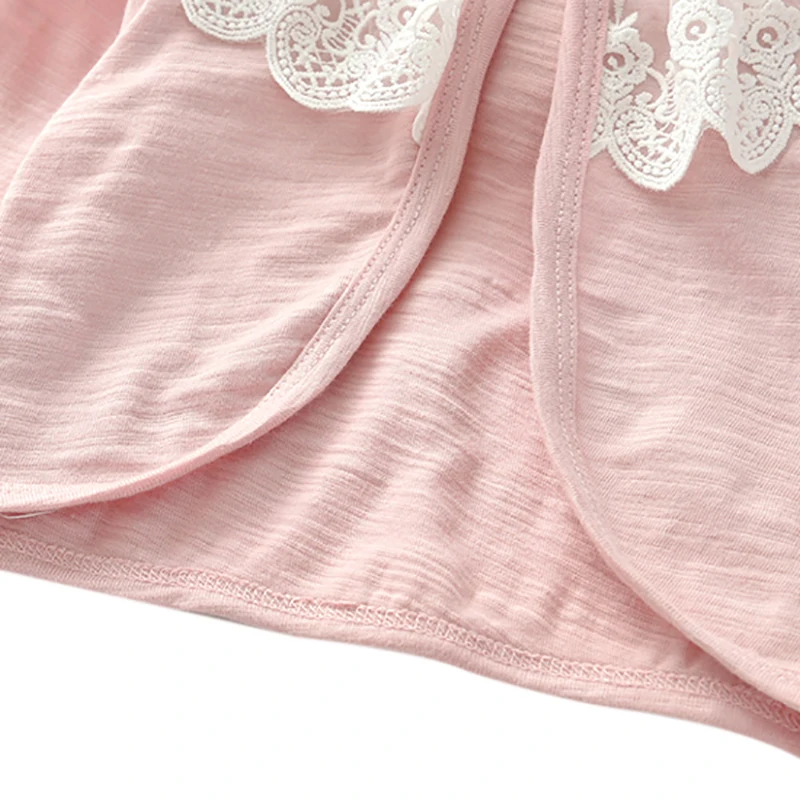 Кардиган для маленьких девочек рубашка из мягкого хлопка тонкий Детский