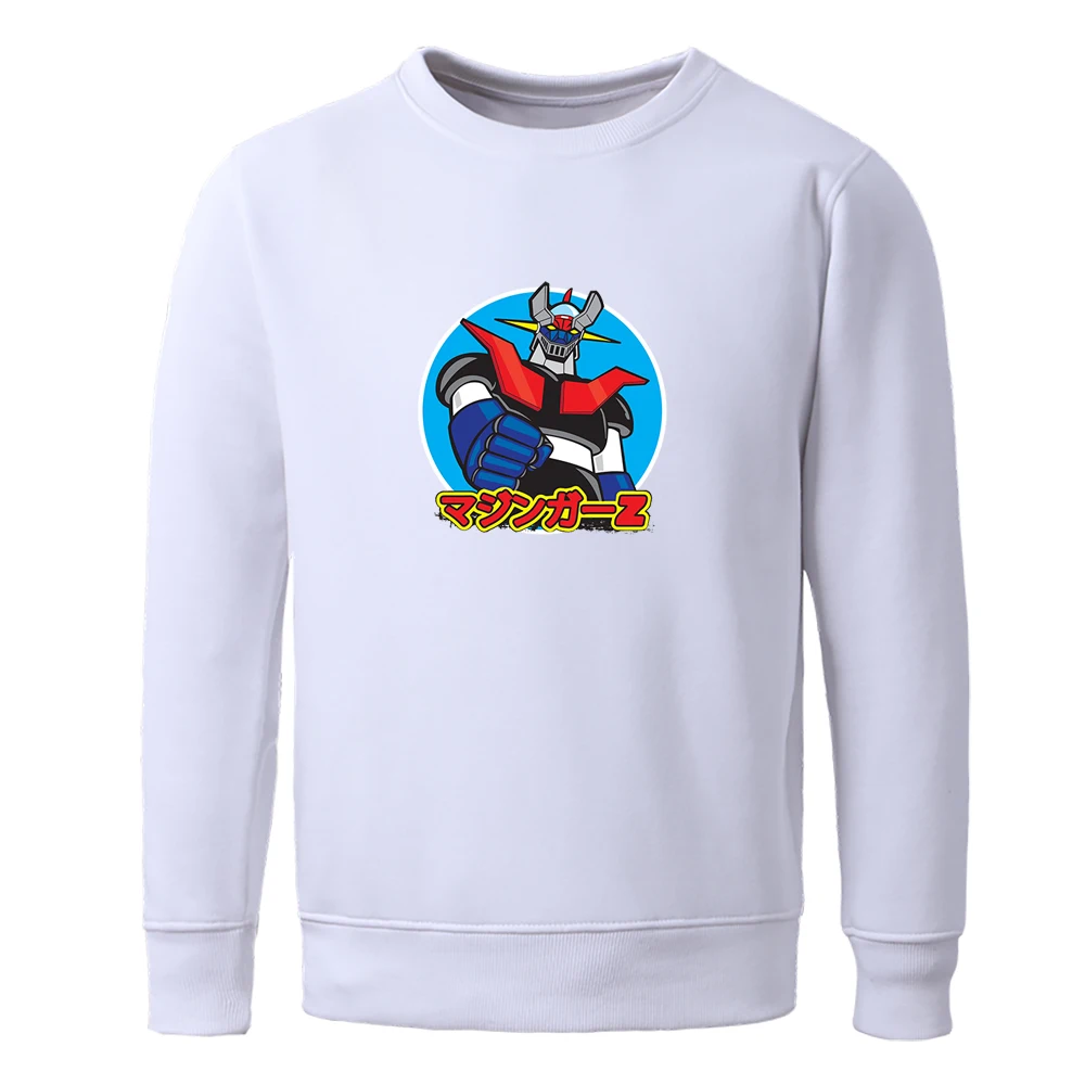 

Japan Anime Mazinger Z Printing Men Sweatshirt Fashion Streetwear Cartoon Image Mens Hoodie Harajuku Casual Men's Sweatshirts