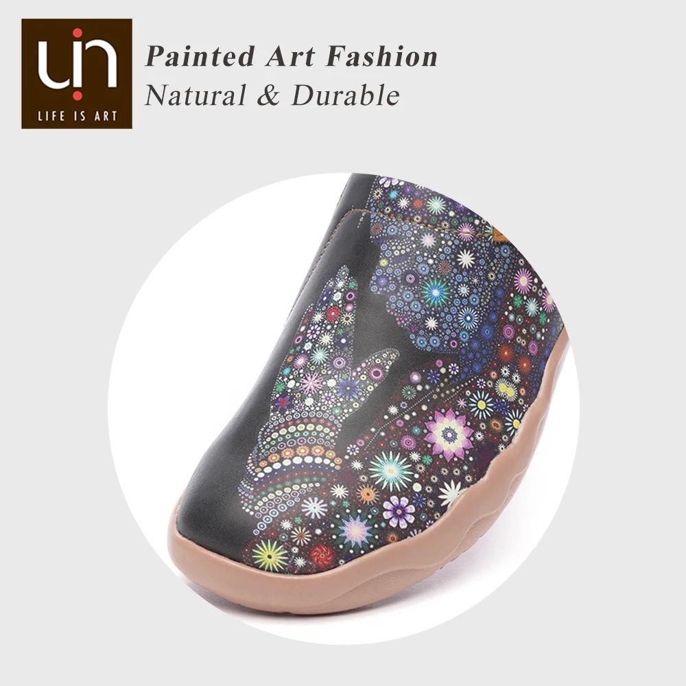 UIN модные лоферы мужская кожаная обувь с микрофиброй молю о добре дизайн Широкие