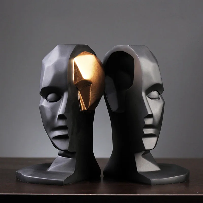 

Modern Abstract Big Brain Hole Sculpture Home Decoration Ornaments Office Desktop Decor Accessories Resin Figurines Crafts