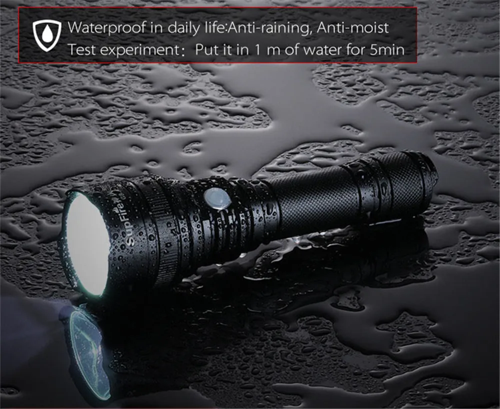 Supfire фонарик ультра яркий фонарь USB Linterna светодиодный C8-S CREE T6 18650 фонарь 2500lm 10 Вт для Nicron Convoy Fenix Sofirn