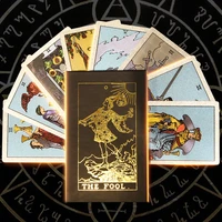 new fashion trend 78pcs entertainment tarot original 1909 light seers divination fate playing card high quality oracle card