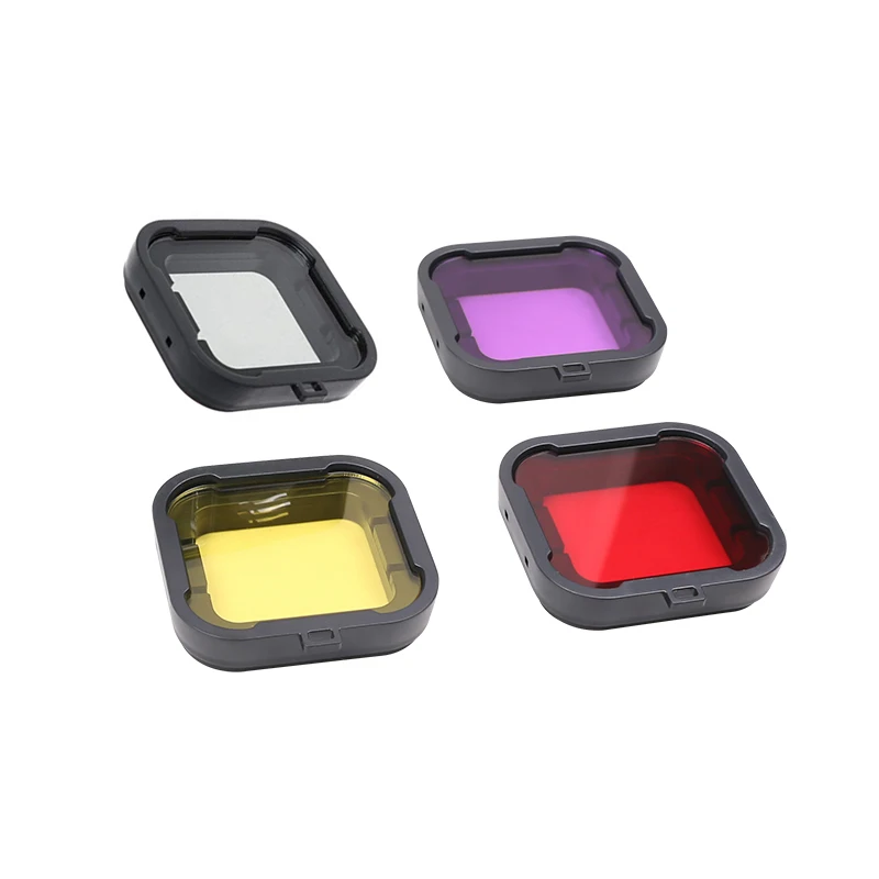 4 в 1 фильтр для дайвинга Профессиональный вида цветов Красный Серый Фиолетовый