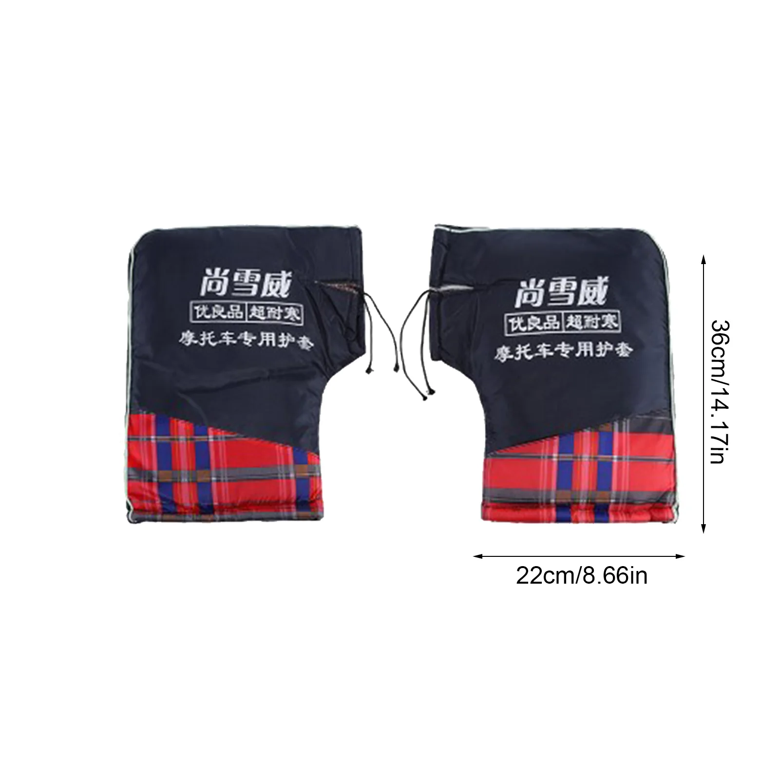 

Electric Motorcycle Handlebar Cover Mitts Winter Warmth Waterproof Cold-proof Cotton Handle Cover Thicker Handlebar Muff Gloves