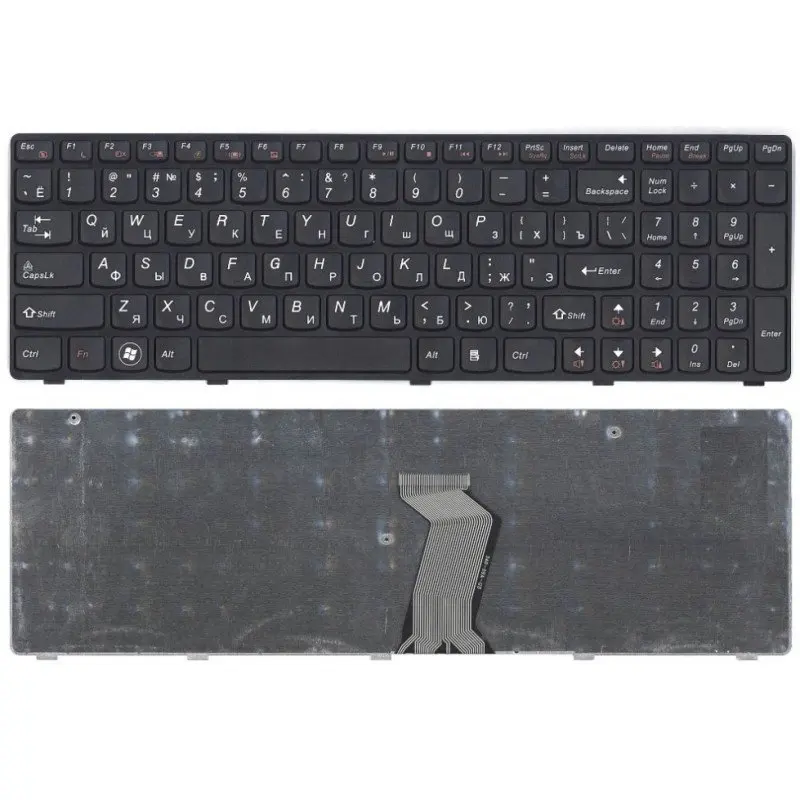 Клавиатура для ноутбука Lenovo IdeaPad G580A  русская черная. | Компьютеры и офис