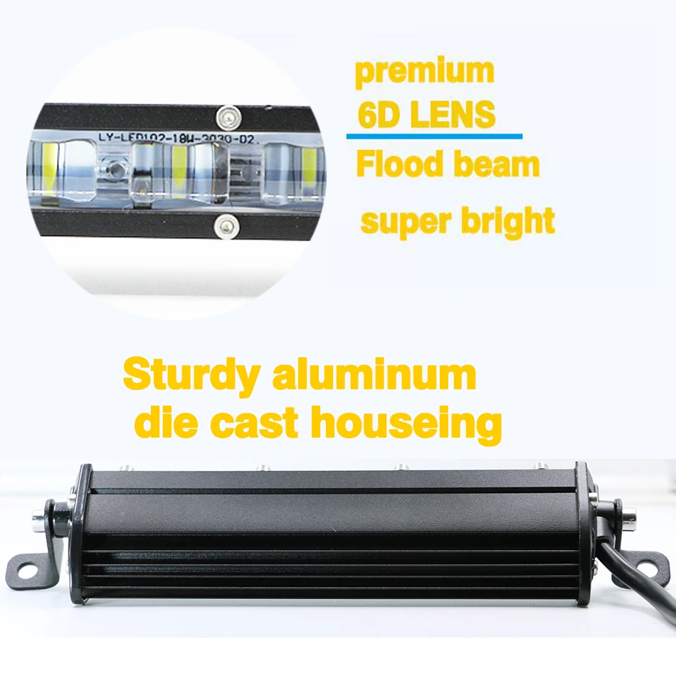 Светодиодный точечный светильник 6D 7 дюймов 12 В 2 шт. | Автомобили и мотоциклы