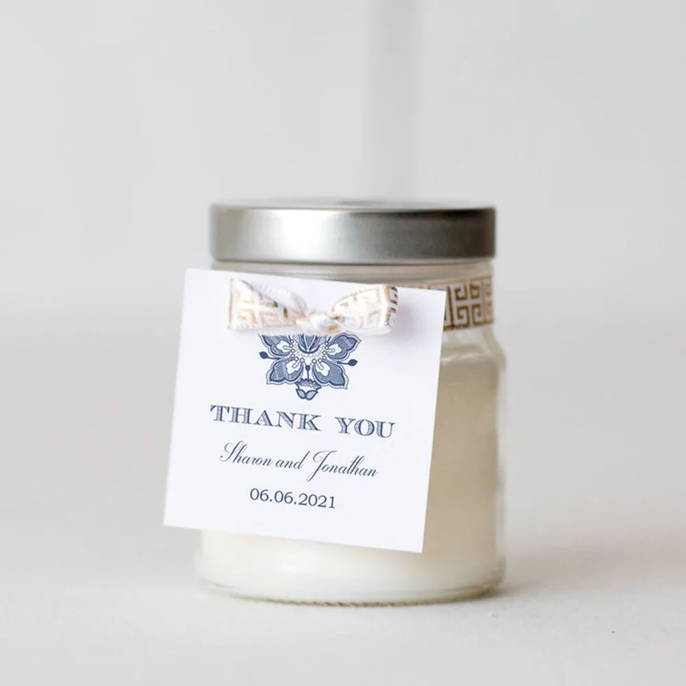 Свадебная бирка в деревенском стиле Винтажное кружево персонализированные