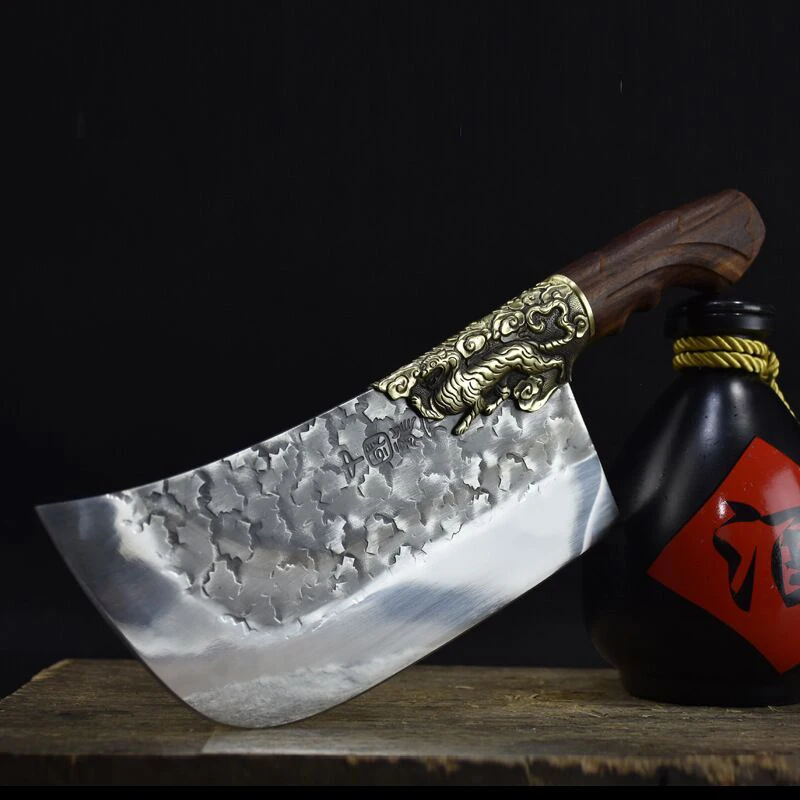Нож для нарезки Longquan кухонный нож острый шеф-повар специальный ручной Кованый