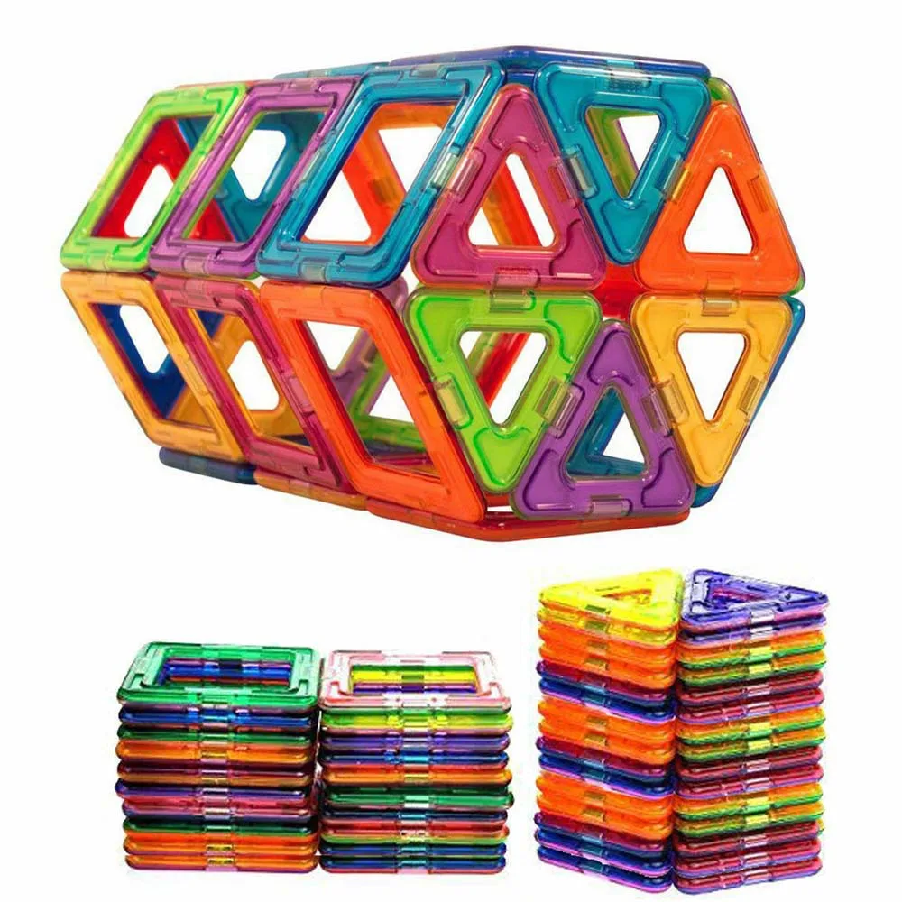 

60PCS Mini Magnetic Building Blocks Magnetic Designer Construction Set Model Building Magnets Magnetic Blocks Educational Toys