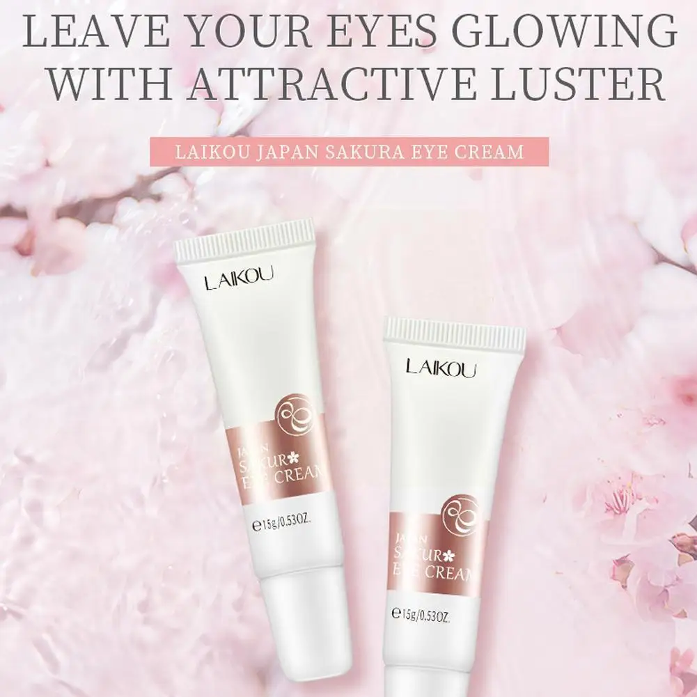 

15ml LAIKOU Blossom Anti-Aging Eye Cream Brighten Skin Eye Moisturizing Dullness Eyes Eye Around Care Remove Cream V7D1