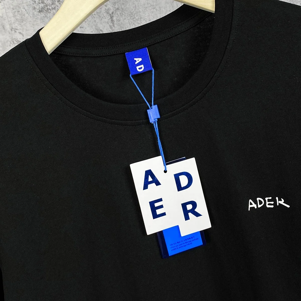 

2021SS Black ADER ERROR Calli T-shirt Summer Men Women High Quality Declaration Text Printed Adererror Tee Blue Mark Tops