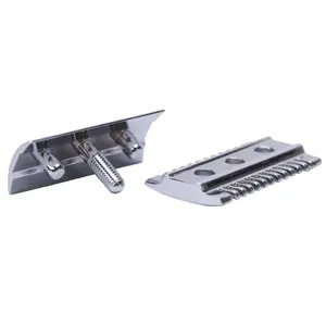 Бритвенная головка с двойной расческой, хромированная, 