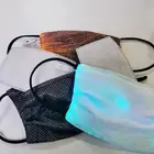 Мигающая маска, 7 цветов, светодиодсветильник светящаяся маска для лица, светящиеся маски для вечеринки с фильтром, рождественский подарок, тканевые шапочки для рта