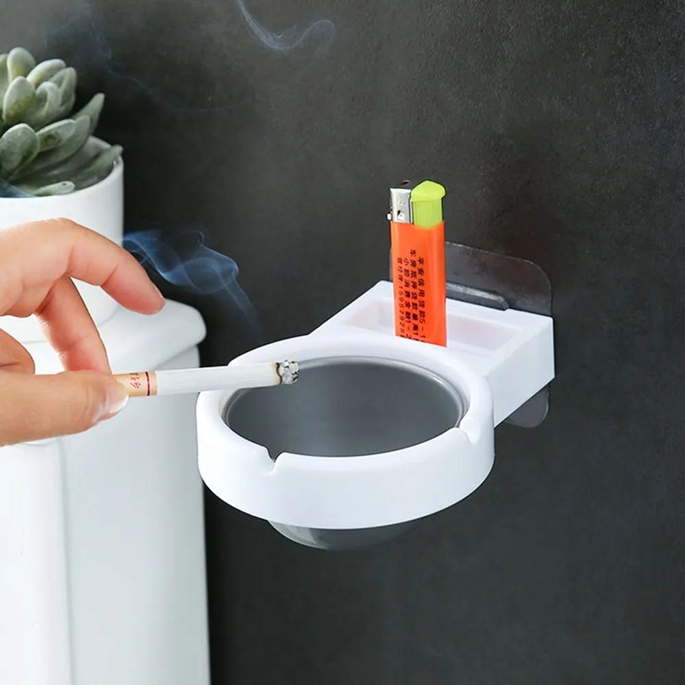 

Wall Mount Cigaret Cylinder Holder Portable Stainless Steel Tray Durable And Safe For Office Home Bath Easy To Use