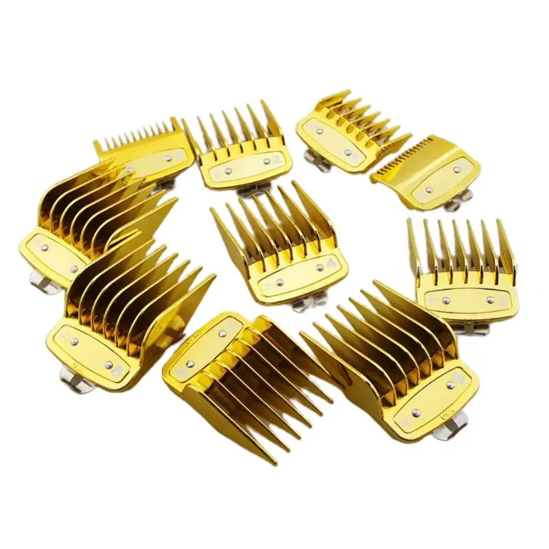 

10 Pcs/set Professional Oil Head Electric Clippers Caliper Limit Comb Hair Clipper Tooth Guides Combs Cutting Tool G99E