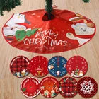 90 см юбка на рождественскую елку, украшение на ковер на рождественскую елку, внутреннее украшение на Рождество, Новый Год, праздник, вечеринку, домашний декор