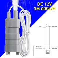 dc 12v water pump brushless magnetic submersible 5m 600lh micro submersible motor water pump for garden fish pond