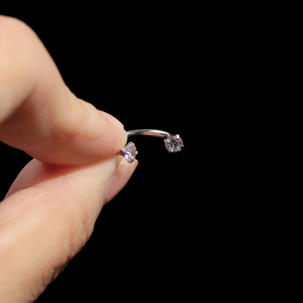 

1Pc Surgical Steel Earring Internal Piercing Septo Nose Lip Eyebrow Ear Septum Cartilage Helix Captive Hoop Ring Belly Piercing