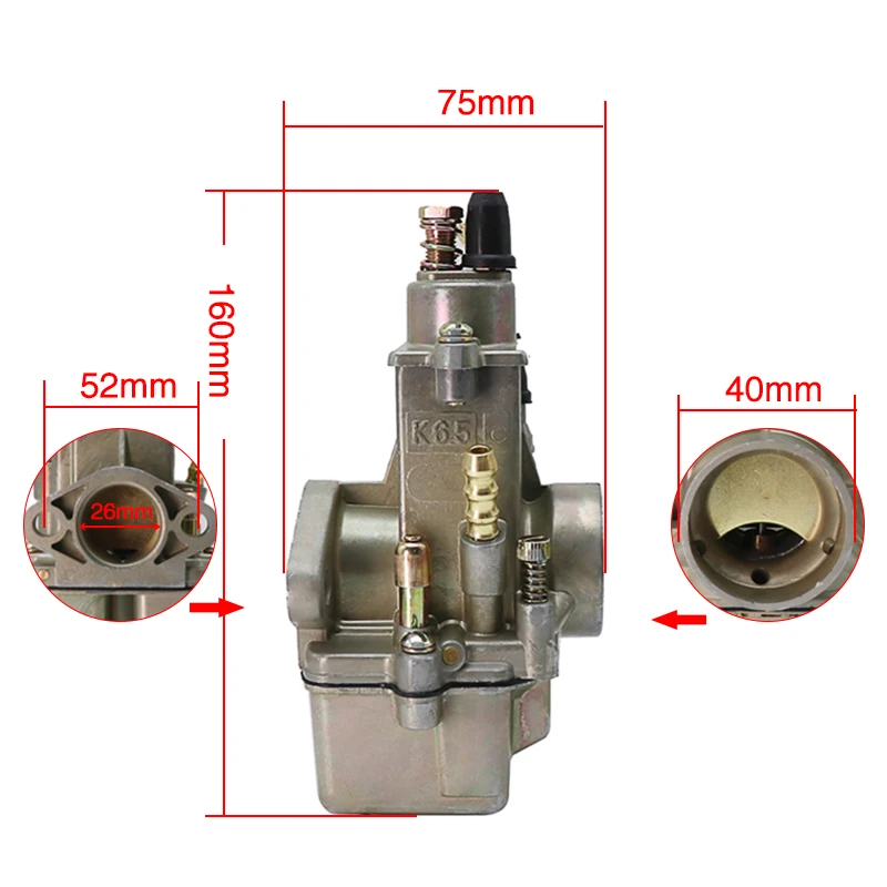 Карбюратор ALCON-Racing K750 M72 K65C(S) 26 мм для российского мотоцикла PEKAR Минска Dnepr Урал |