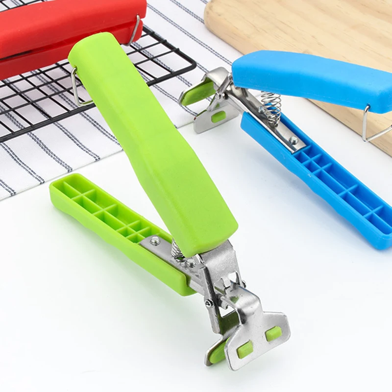 

Bowl Spoon Utensil Holder Dish Clamp Pot Pan Gripper Clip Hot Dish Plate Bowl Clip Tongs Silicone Handle Kitchen Tool Organizer