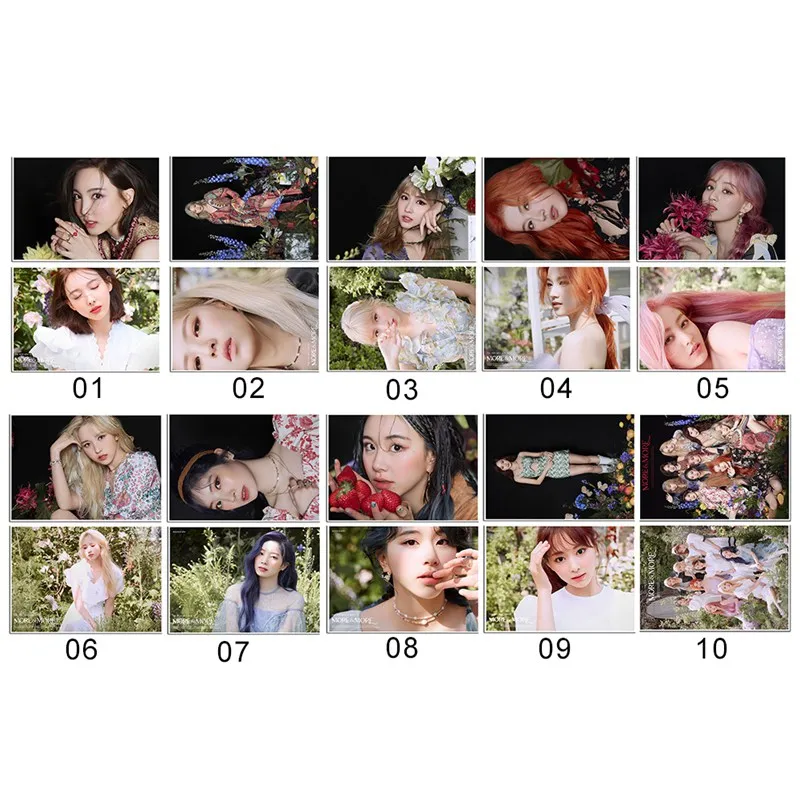 2Pcs/Set Kpop TWICE New Album MORE &amp Poster Adhesive Paiting For Fans Collection Stationery Gift | Канцтовары для офиса и