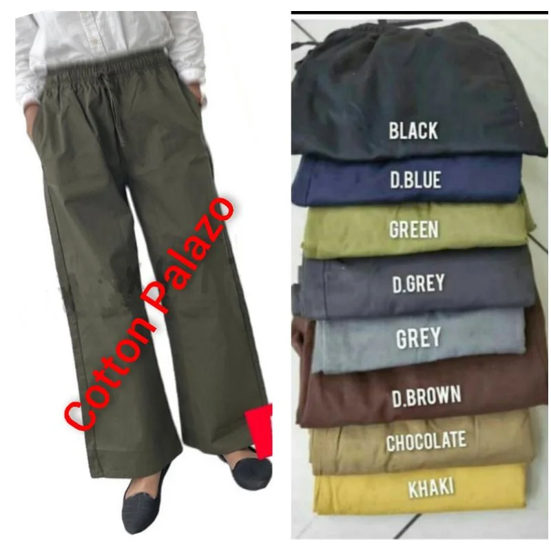 

VIRAL ITEM Womens High Quality Cotton Palazo Pants legging