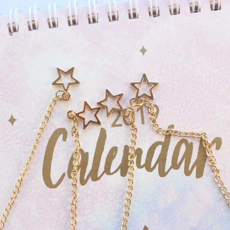 Domikee милые кавайные корейские Лунные звезды перо офисные школьные металлические