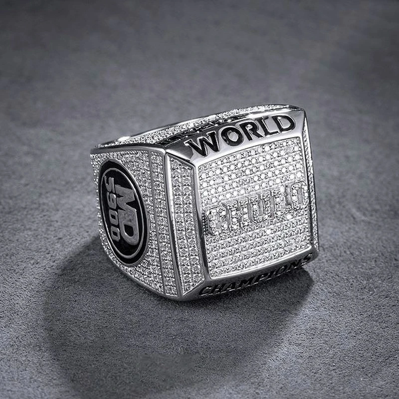 

OTIY Luxury Men Customized Iced Out 925 Sterling Silver VVS D Moissanite Champion Rings