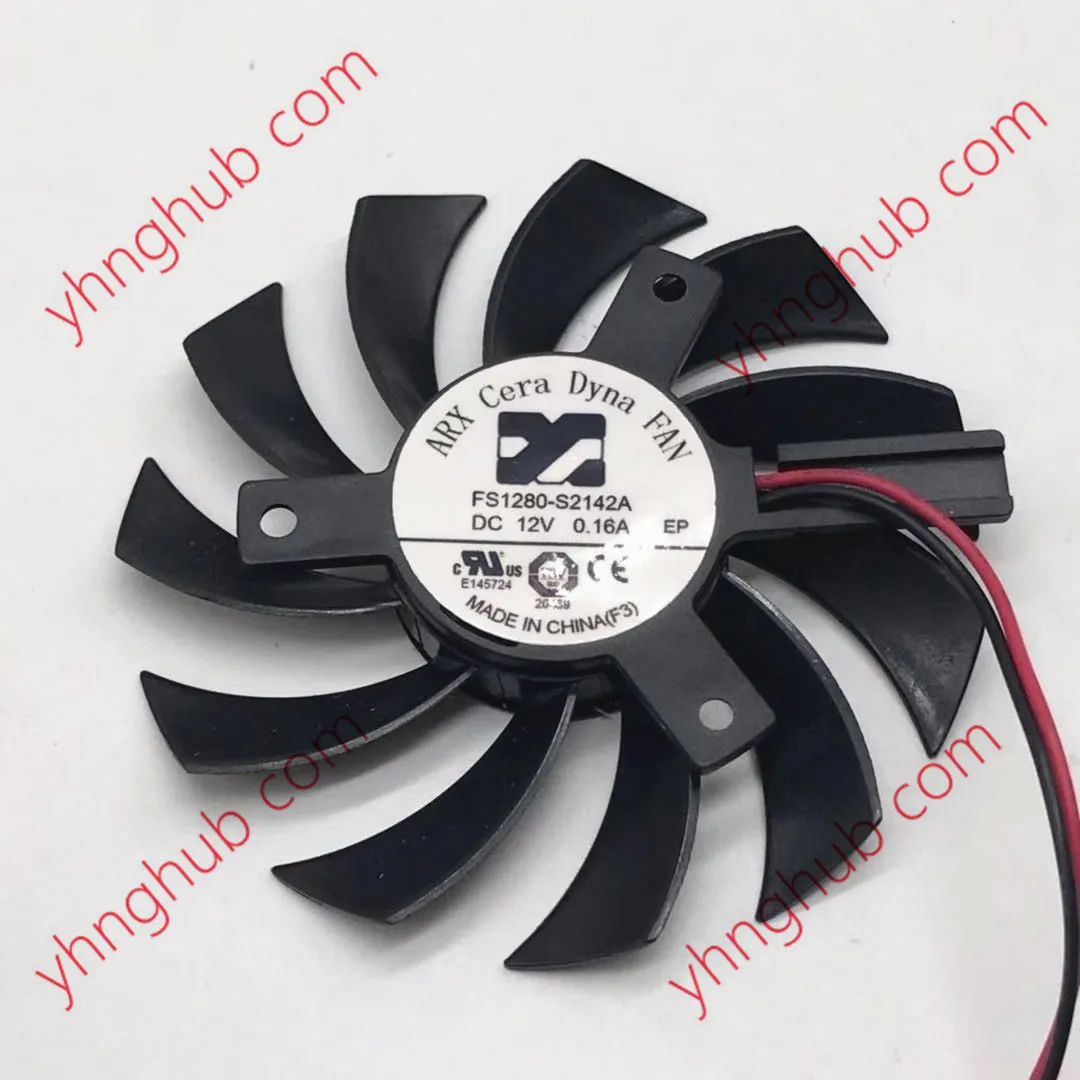 ARX FS1280-S2142A DC 12V 0.16A 2-проводной Вентилятор охлаждения сервера