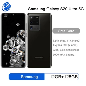 samsung galaxy s20 ultra g988 5g 128gb rom g988b unlocked mobile phone snapdragon 865 octa core 6 9 quad cameras 12gb ram nfc free global shipping