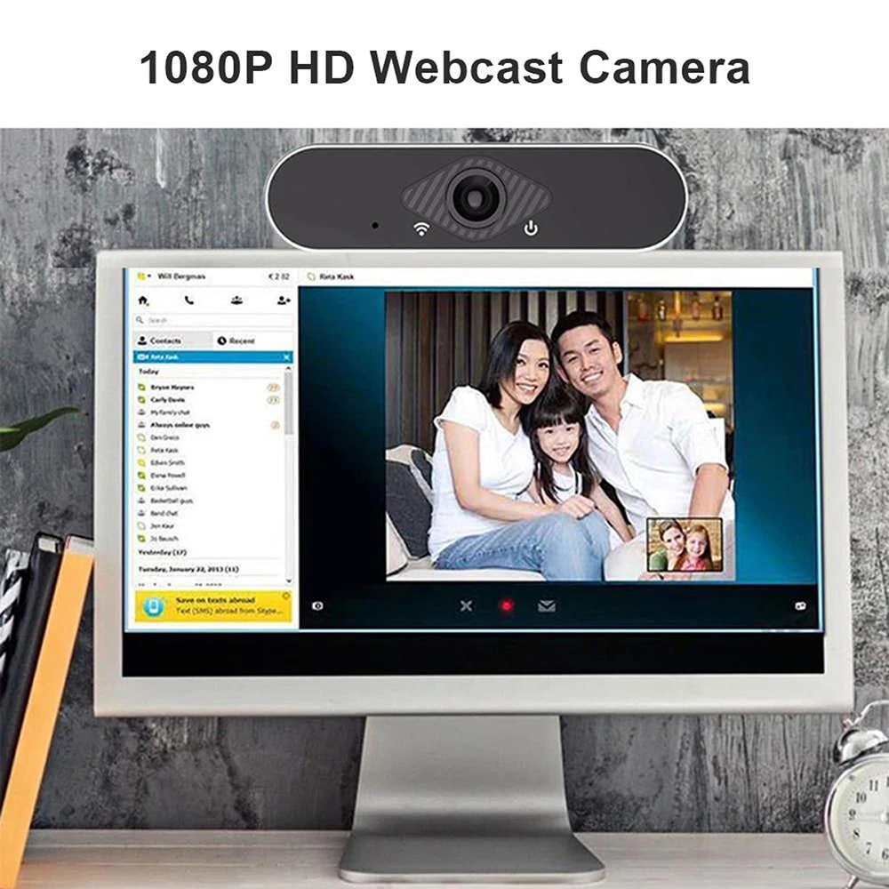 

Computer usb Webcam with Built-in Microphone 2MP Full HD 1080P Widescreen Video Work Home Accessories USB Web Camera for PC