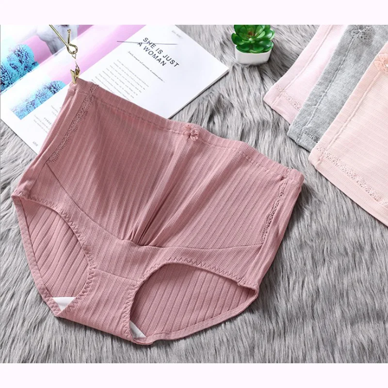 Нижнее Белье для беременных трусы с высокой талией 2 шт./лот 94% хлопок|Пояса живота