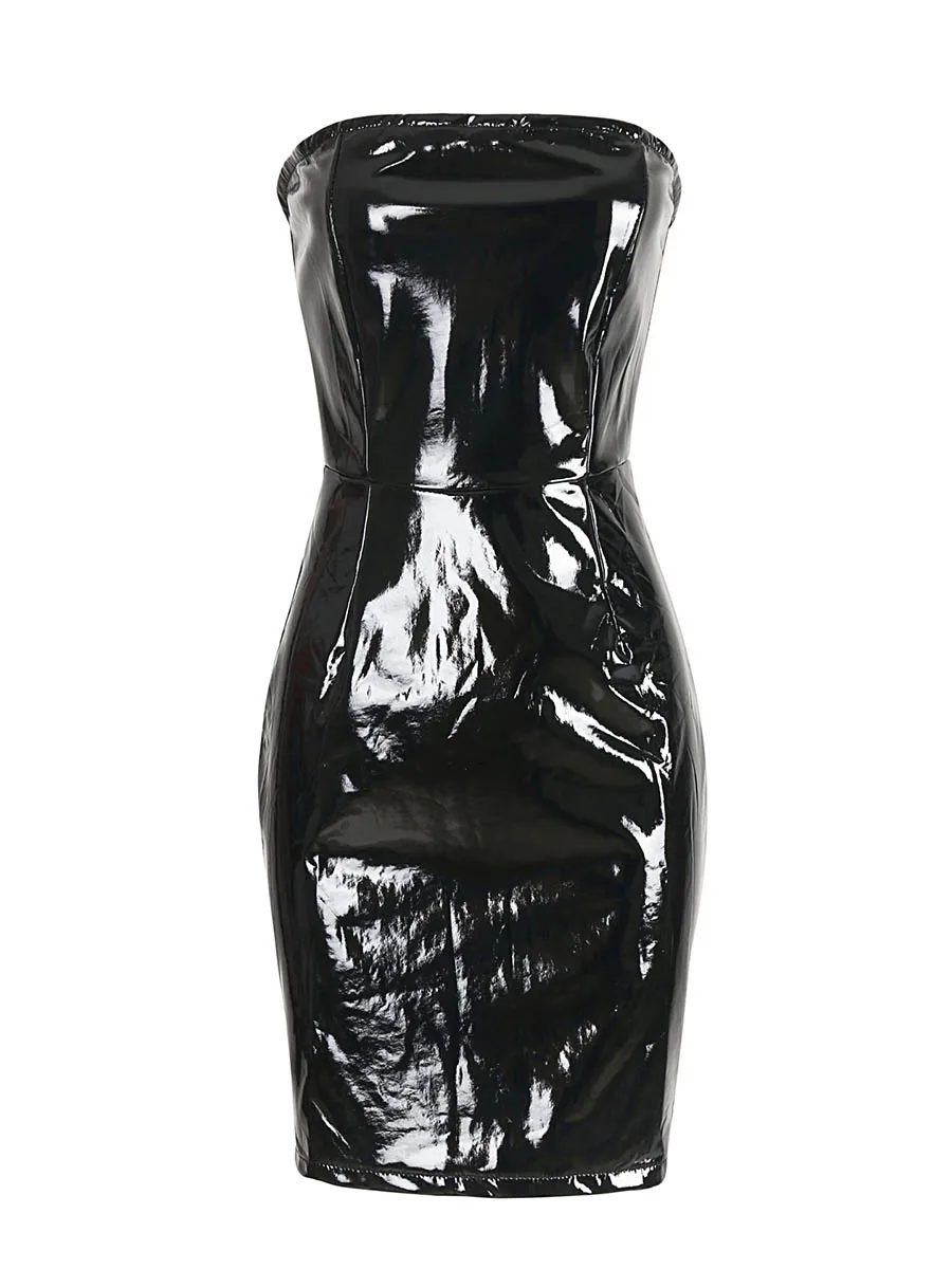 Женское мини-платье повседневное сексуальное Клубное черное облегающее платье в