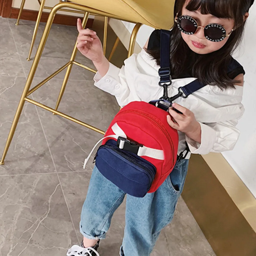 Детский рюкзак для мальчиков и девочек модный школьный из парусины детей