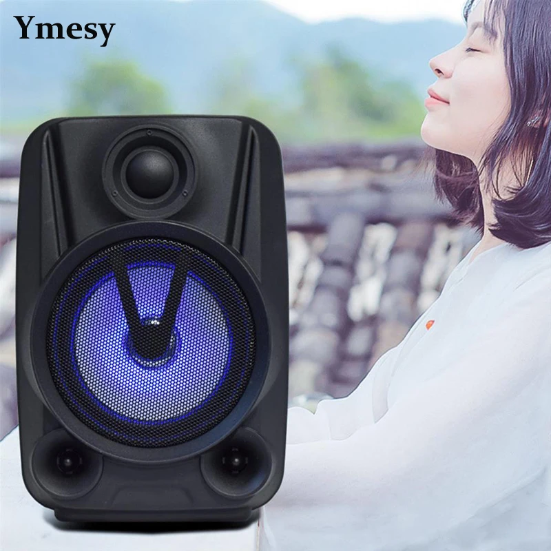 Ymesy Новый BT Портативный Динамик Цвет меняющийся светодиодный светильник